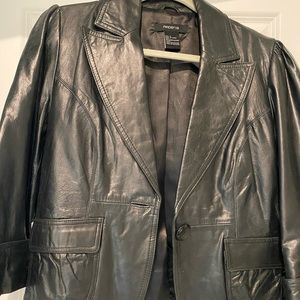 Arden B Lamb Leather Jacket